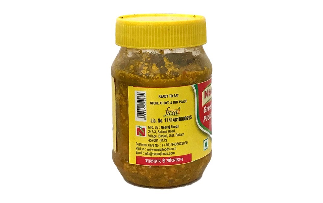 Neeraj Green Chilli Pickle    Plastic Jar  500 grams